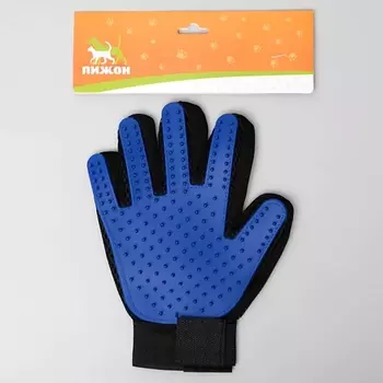 ПИЖОН Перчатка - щетка для шерсти на правую руку с удлиненными зубчиками