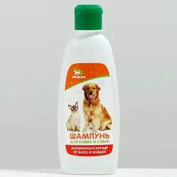 ПИЖОН Шампунь для кошек и собак антипаразитарный, от блох и клещей 250
