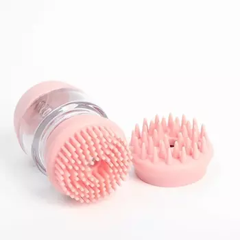 ПИЖОН Щётка для мытья и массажа собак с ёмкостью для шампуня и 2 насадками