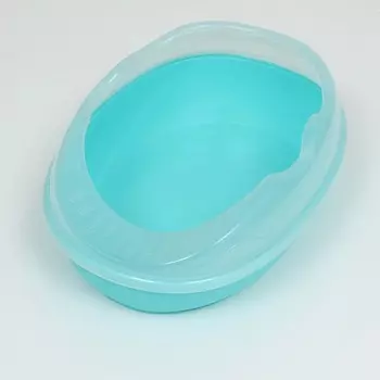 ПИЖОН Туалет для кошек округлый с бортиком и совком 1