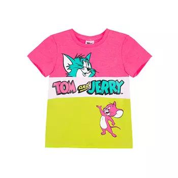 PLAYTODAY Футболка для девочки (Tom and Jerry) 1.0