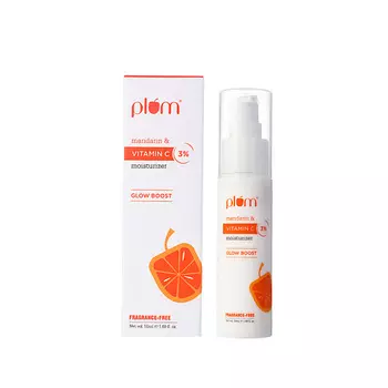 PLUM Крем для придания сияния коже лица с экстрактом мандарина и Витамином С