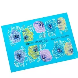 ПОЛИСФЕРА Слайдер дизайн для ногтей Объем и стразы Классика 022