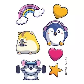 ПОЛИСФЕРА Временная переводная татуировка Tattoo PS-023