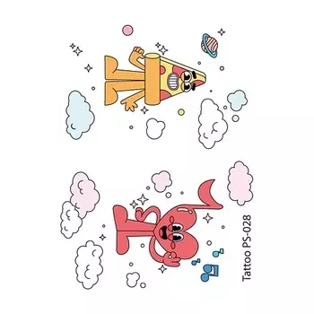 ПОЛИСФЕРА Временная переводная татуировка Tattoo PS-028