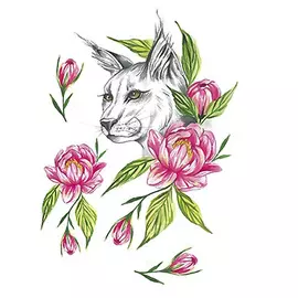 ПОЛИСФЕРА Временная переводная татуировка Tattoo PS&KG-008