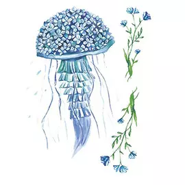 ПОЛИСФЕРА Временная переводная татуировка Tattoo PS&KG-015