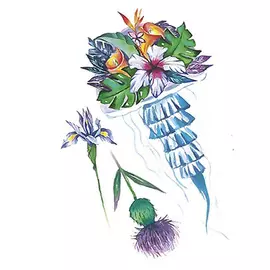 ПОЛИСФЕРА Временная переводная татуировка Tattoo PS&KG-018