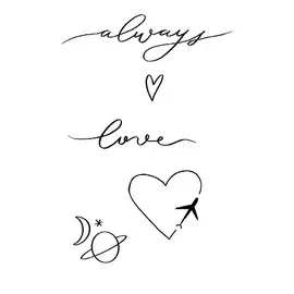 ПОЛИСФЕРА Временная переводная татуировка Tattoo PS&KG-083