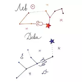 ПОЛИСФЕРА Временная переводная татуировка Tattoo PS&KG-087