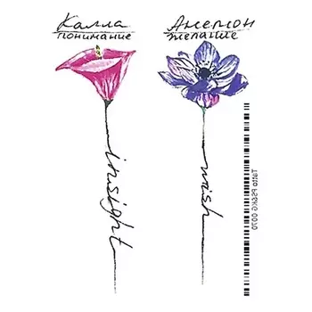 ПОЛИСФЕРА Временная переводная татуировка Tattoo PS&KG-070