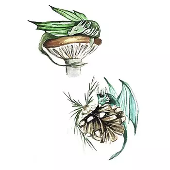 ПОЛИСФЕРА Временная переводная татуировка Tattoo PS&KG-054