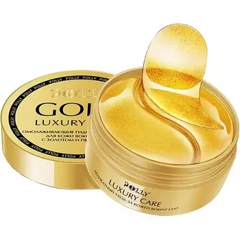 POLLY Омолаживающие гидрогелевые патчи для глаз с золотом 24K и пептидами 60.0