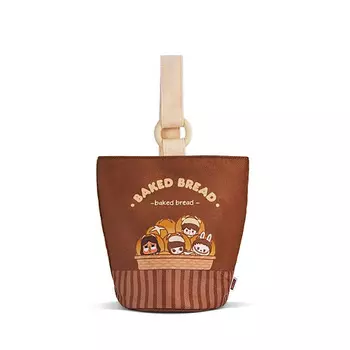 POP MART Фигурка Cute Grain Baked Puffy Collection, Bucket Bag Trend Based Bucket Bag (Brown)