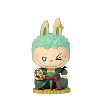POP MART Фигурка Labubu The Monsters X One Piece Series RORONOA ZORO, 9см