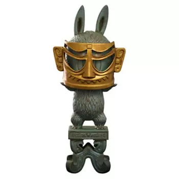 POP MART Фигурка MUSEUM LABUBU Golden Faced, 24см