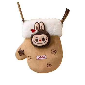 POP MART Фигурка Sparkling Fairy Tale LABUBU Glove Christmas Glove Crossbody Bag, Shoulder Bag