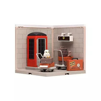 POP MART Игрушка Harry Potter Hedwig Platform 9 3/4 Collection Red Telephone Kiosk,15.8см