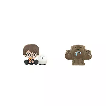 POP MART Игрушка Harry Potter Magic World Animal City Collection Harry Potter and Hedwig + Luffy,2шт