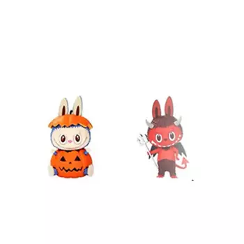 POP MART Игрушка LABUBU Carnival Collection Pumpkin Monster+Demon King, 15см
