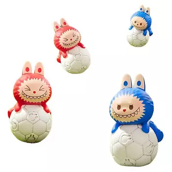 POP MART Игрушка LABUBU Soccer Moe Grain, рандомный товар, 2шт, 3см
