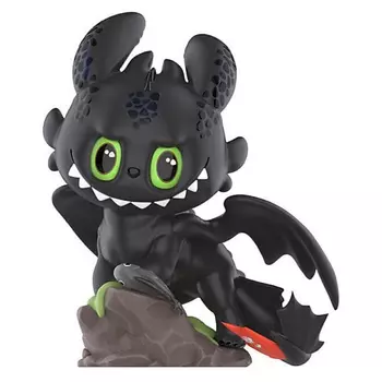 POP MART Игрушка Labubu The Monsters How To Train Your Dragon Toothless, 17,5см