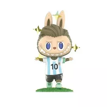 POP MART Игрушка-сюрприз LABUBU Argentina National Team Official Collection,Leo Messi,9 см