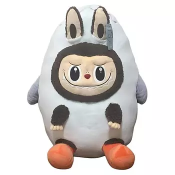 POP MART Игрушка-сюрприз Labubu Shark Throw Pillow Dolls, 15см