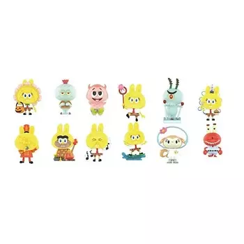 POP MART Игрушка-сюрприз Labubu The Monsters Spongebob Series ,рандомный выбор,2 шт, 9 см