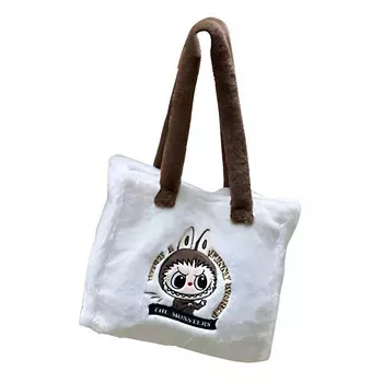 POP MART Игрушка-сюрприз Plush Shoulder Bag Tote Regular Unisex White, 25 см