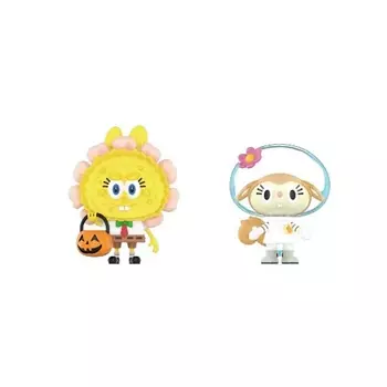 POP MART Игрушка-сюрприз The Monsters Spongebob Series jack-o'-lantern + Sandy x PATO, 9 см