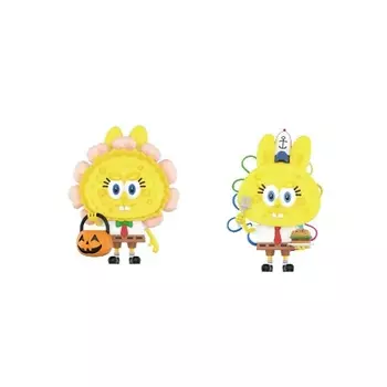 POP MART Игрушка-сюрприз The Monsters Spongebob Series jack-o'-lantern + ace chef