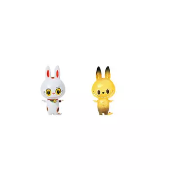 POP MART Игрушка ZIMOMO Collection Lucky cat + Transparent yellow, 15см