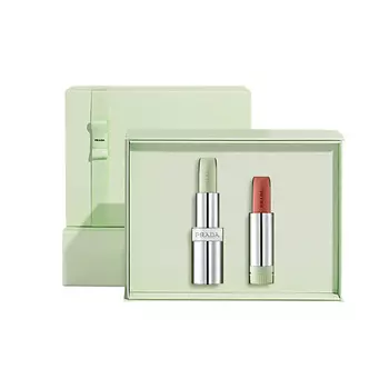 PRADA Подарочный набор для губ Реффил помада+Бальзам для губ