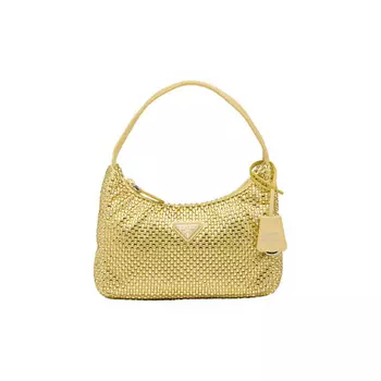 PRADA Сумка Hobo Fabric Handbag Shoulder Bag