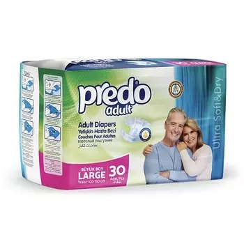 PREDO Подгузники для взрослых (L) 30
