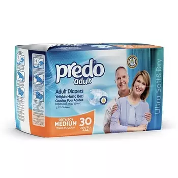PREDO Подгузники для взрослых (М) 30