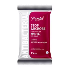 PREMIAL Антибактериальные влажные салфетки
