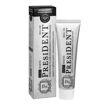 PRESIDENT Зубная паста Daily white (100 RDA) 50.0