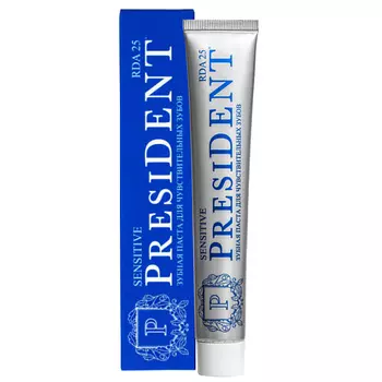 PRESIDENT Зубная паста Sensitive (RDA 25) 75.0