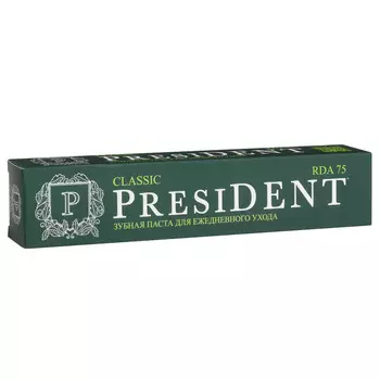 PRESIDENT Зубная паста PRESIDENT Classic (75 RDA)