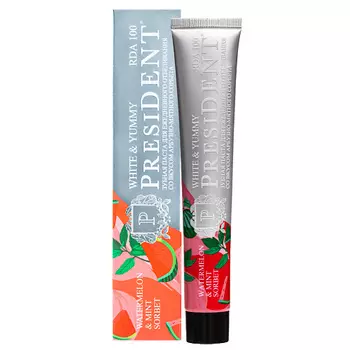 PRESIDENT Зубная паста White&Yummy Арбузно-мятный сорбет 75.0