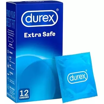АПТЕКА Презервативы Дюрекс/Durex экстра сейф плотные с допол смазкой N12