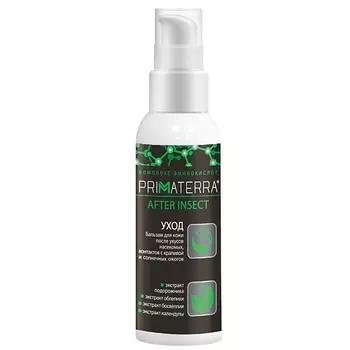 PRIMATERRA Бальзам после укусов насекомых, контактов с крапивой и солн ожогов AFTER INSECT 100.0