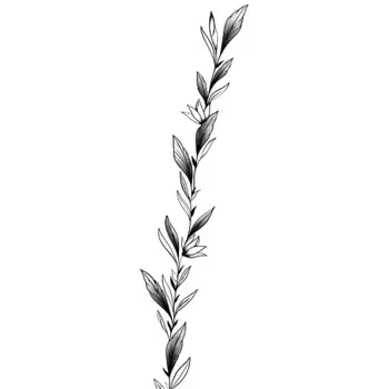 PRINT FACTORY Переводная Временная Татуировка Браслет Веточка