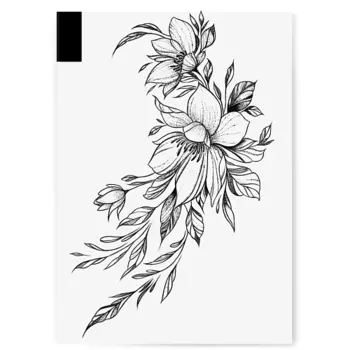 PRINT FACTORY Переводная Временная Татуировка Зефирантес