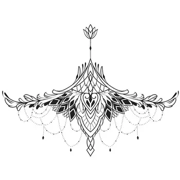 PRINT FACTORY Временная переводная татуировка Бохо