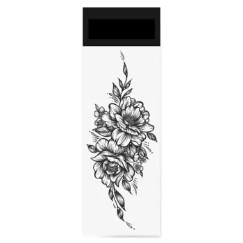 PRINT FACTORY Временная переводная татуировка Цветы