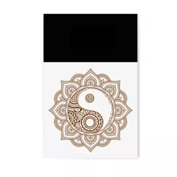 PRINT FACTORY Временная переводная татуировка Инь и Янь