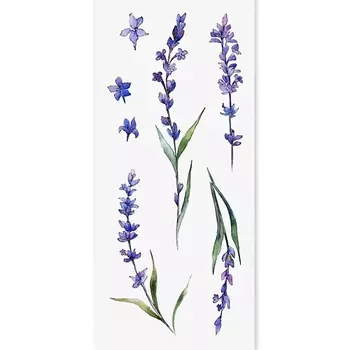 PRINT FACTORY Временная переводная татуировка Лаванда